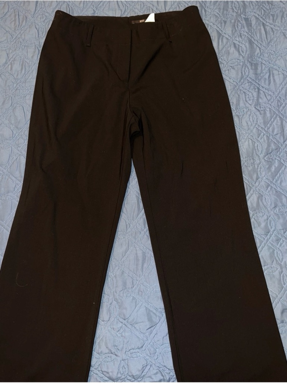 Women's Black Straight-Leg Dress Pants